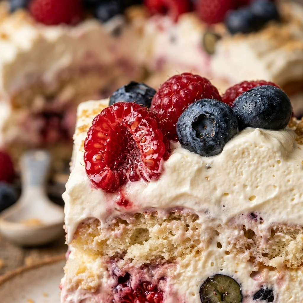 Berry Icebox Cake with Whipped Cream Layers