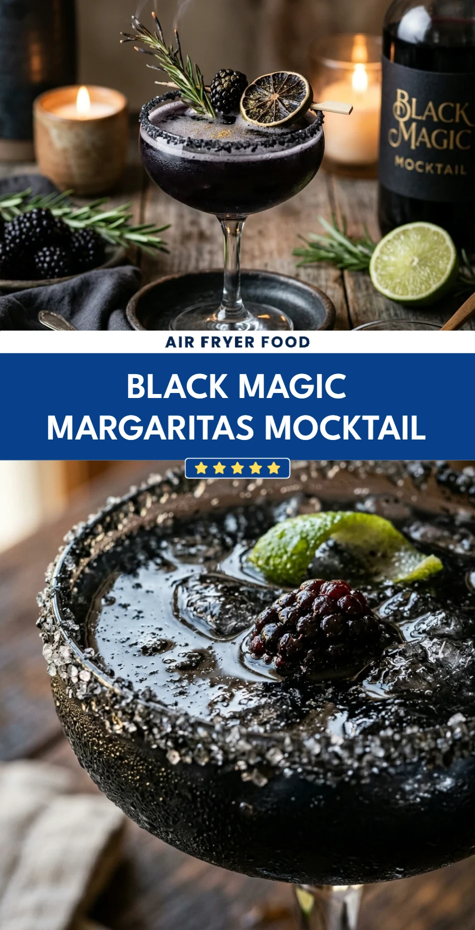 Black Magic Margaritas Mocktail