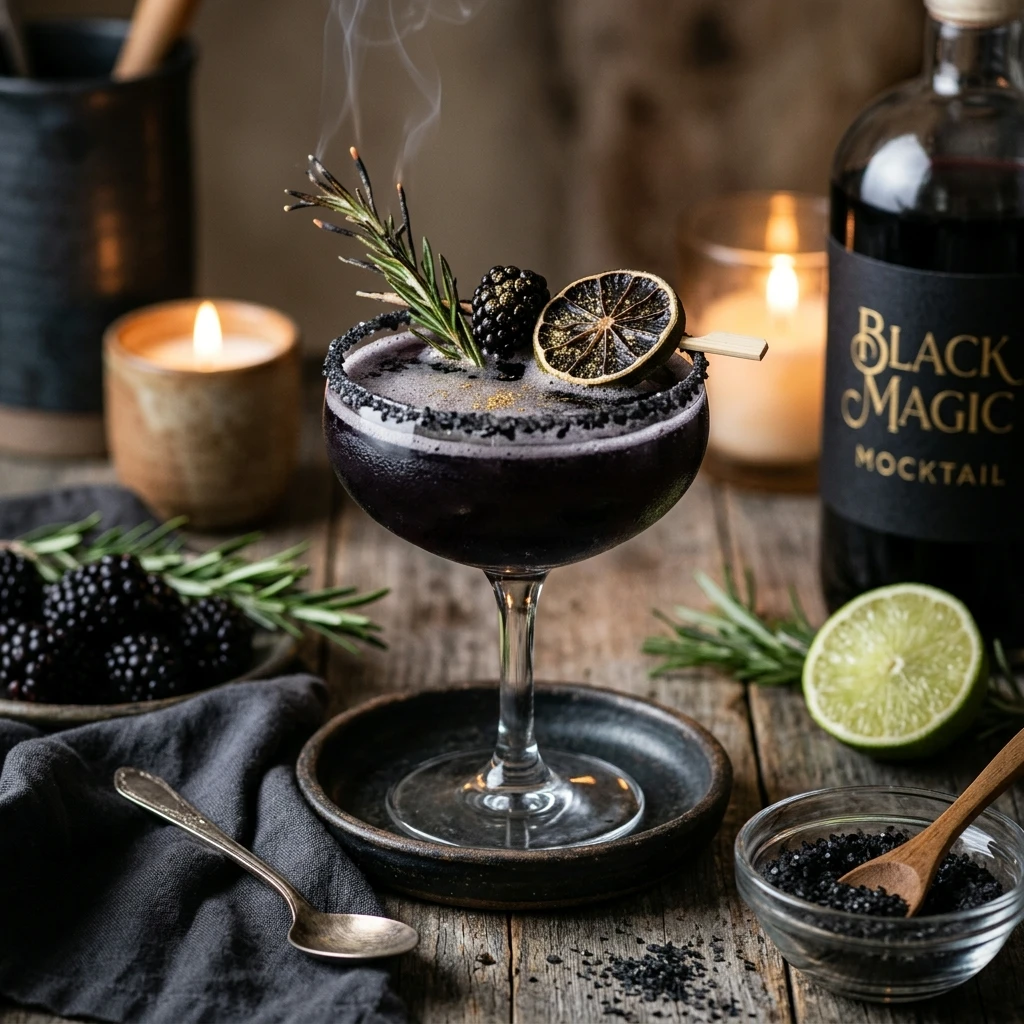 Black Magic Margaritas Mocktail