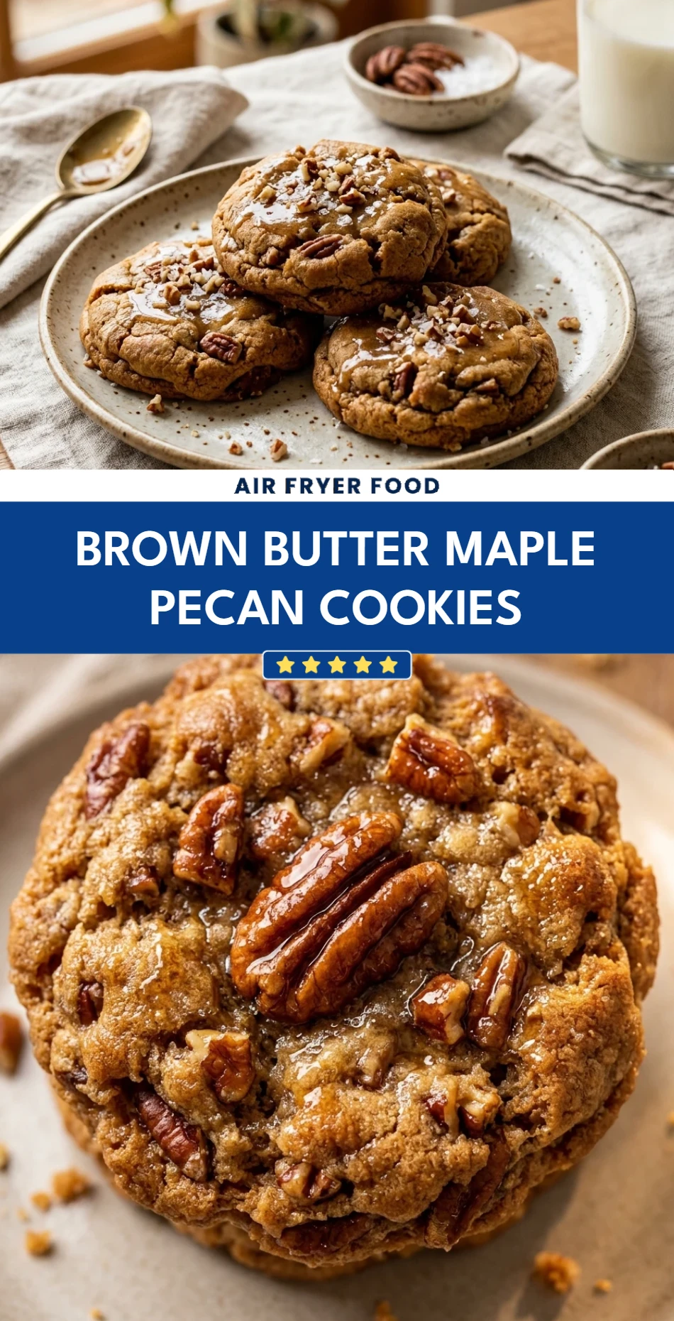 Brown Butter Maple Pecan Cookies