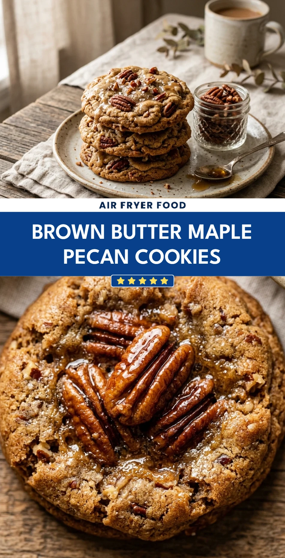 Brown Butter Maple Pecan Cookies