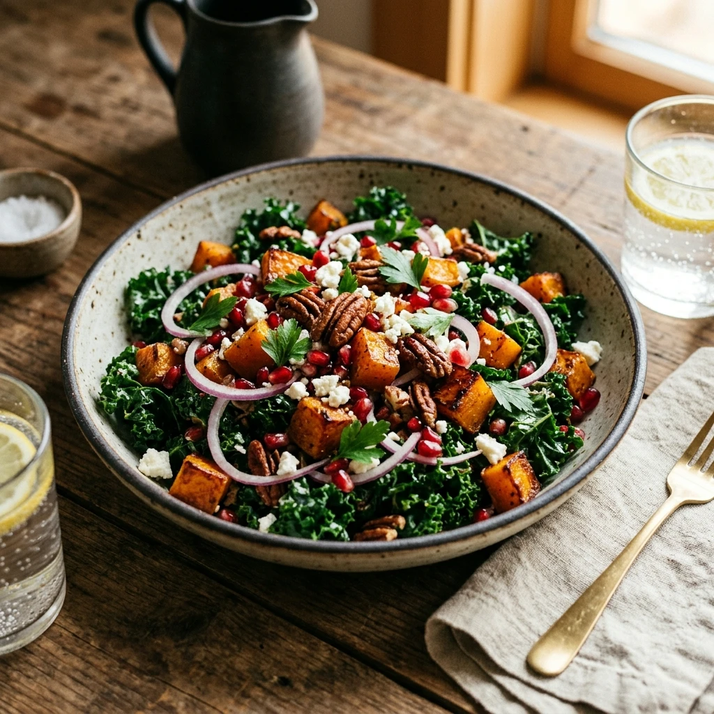 Butternut Squash And Kale Salad Recipe