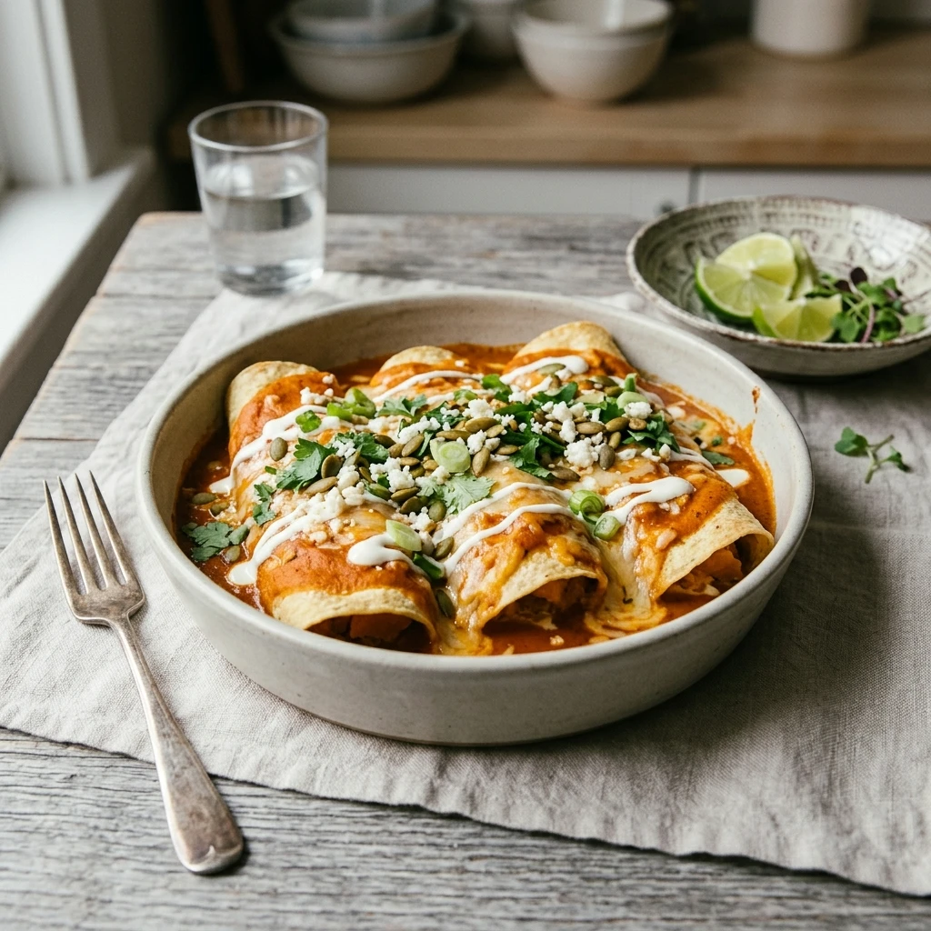 Butternut Squash Enchiladas