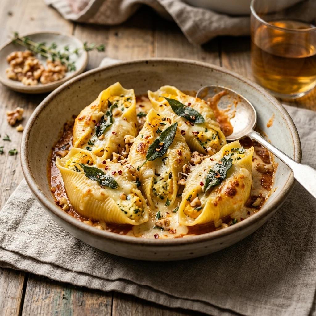 Butternut Squash Stuffed Shells