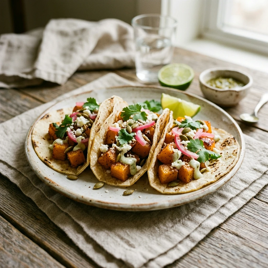 Butternut Squash Tacos