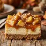 Caramel Apple Cheesecake Bars Fall Dessert