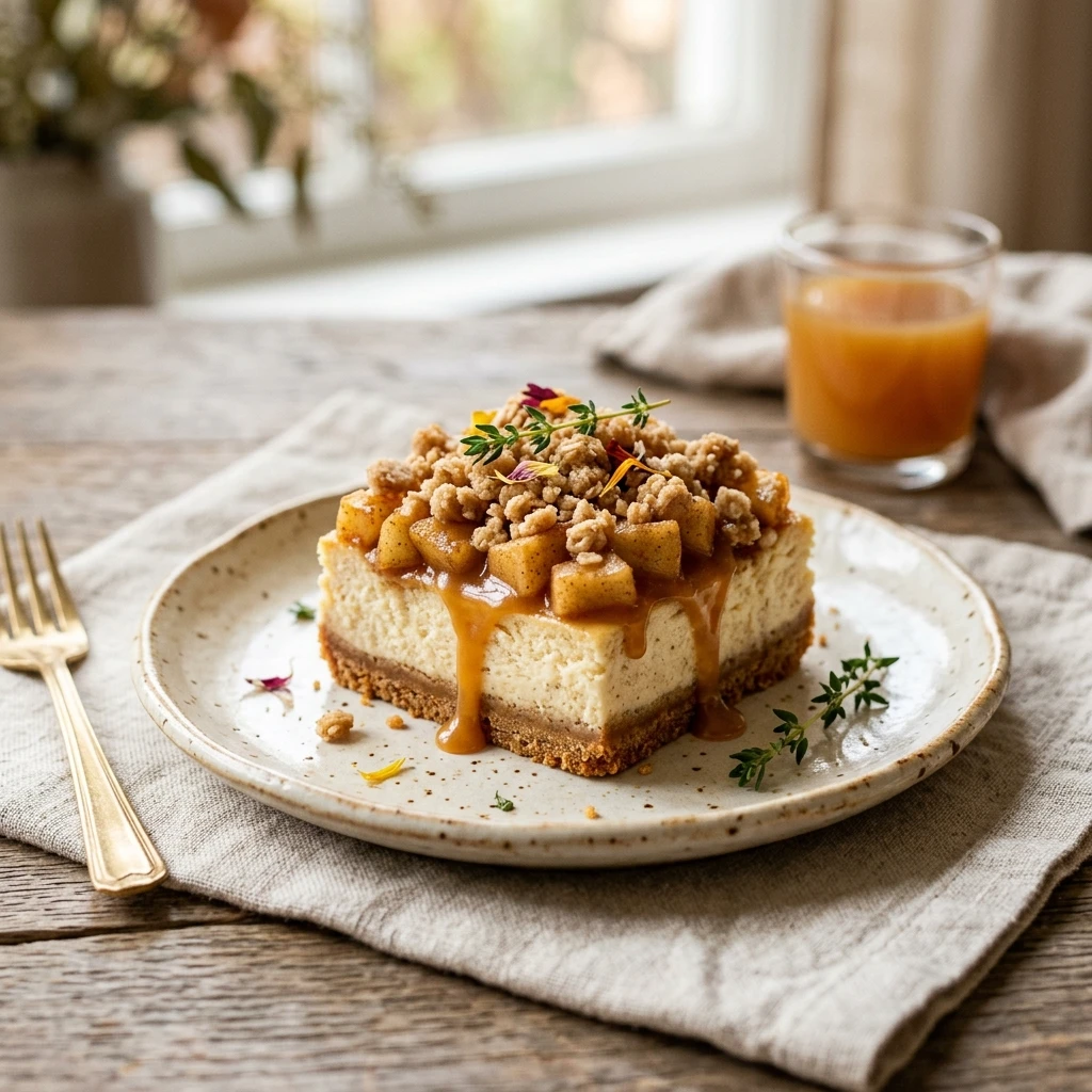 Caramel Apple Cheesecake Bars