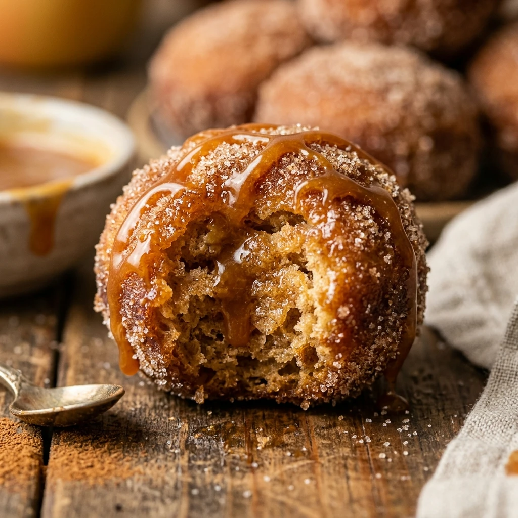Caramel Apple Cider Donut Holes Recipe
