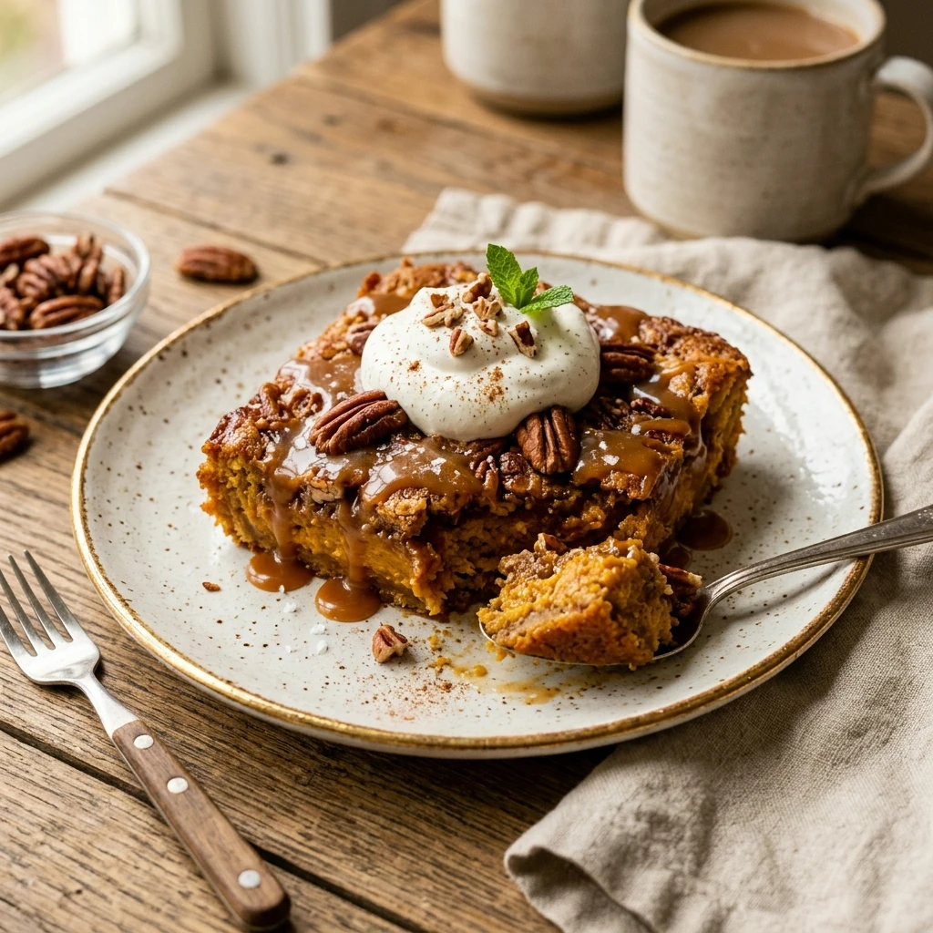 Caramel Pecan Pumpkin Dump Cake Recipe