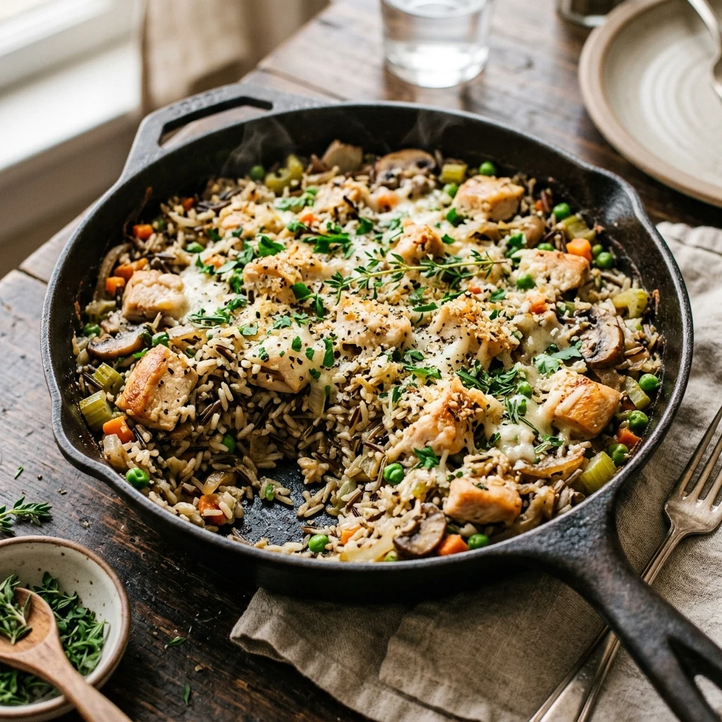 Chicken And Wild Rice Skillet