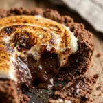 Chocolate Marshmallow Tart with Cookie Crust