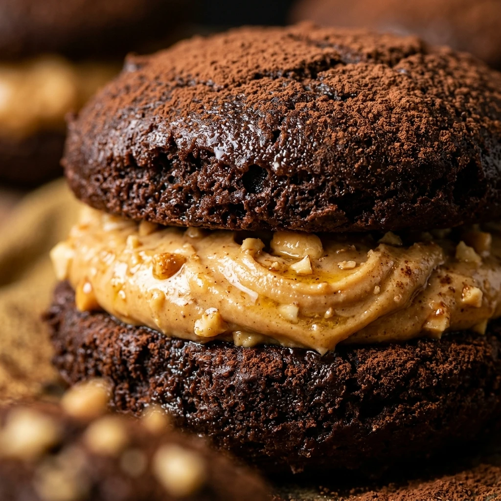 Chocolate Peanut Butter Whoopie Pies