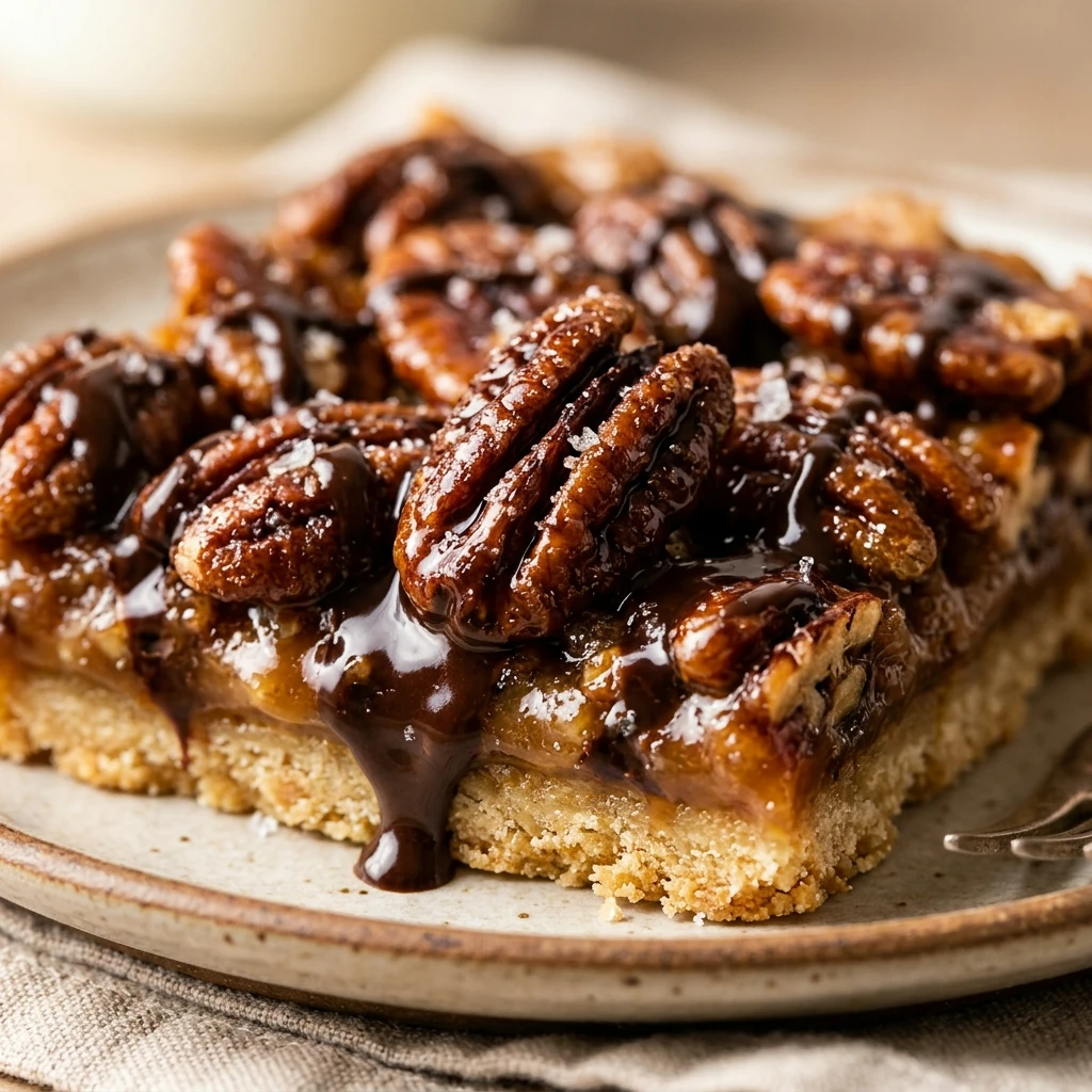 Chocolate Pecan Pie Bars