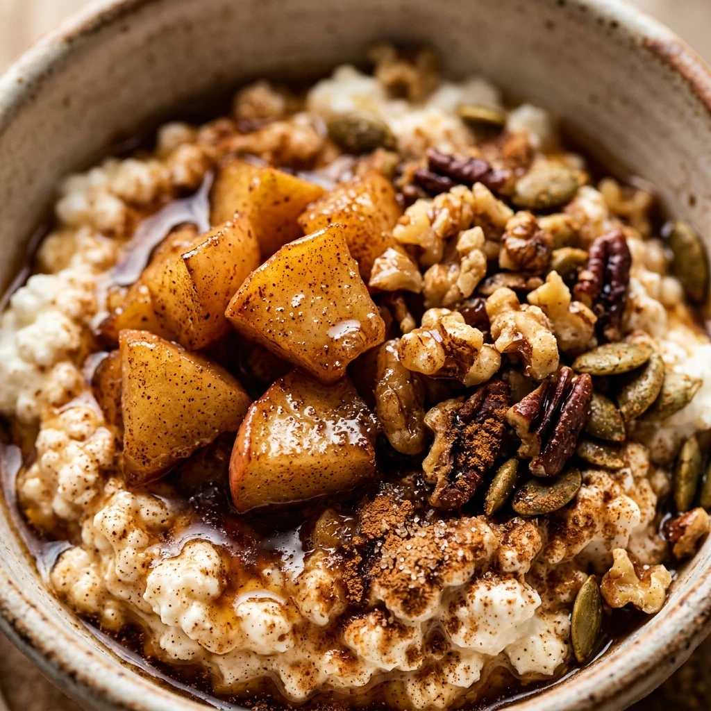 Cinnamon Apple Cottage Cheese Bowl