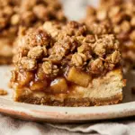 Cinnamon Apple Crisp Cheesecake Bars Recipe