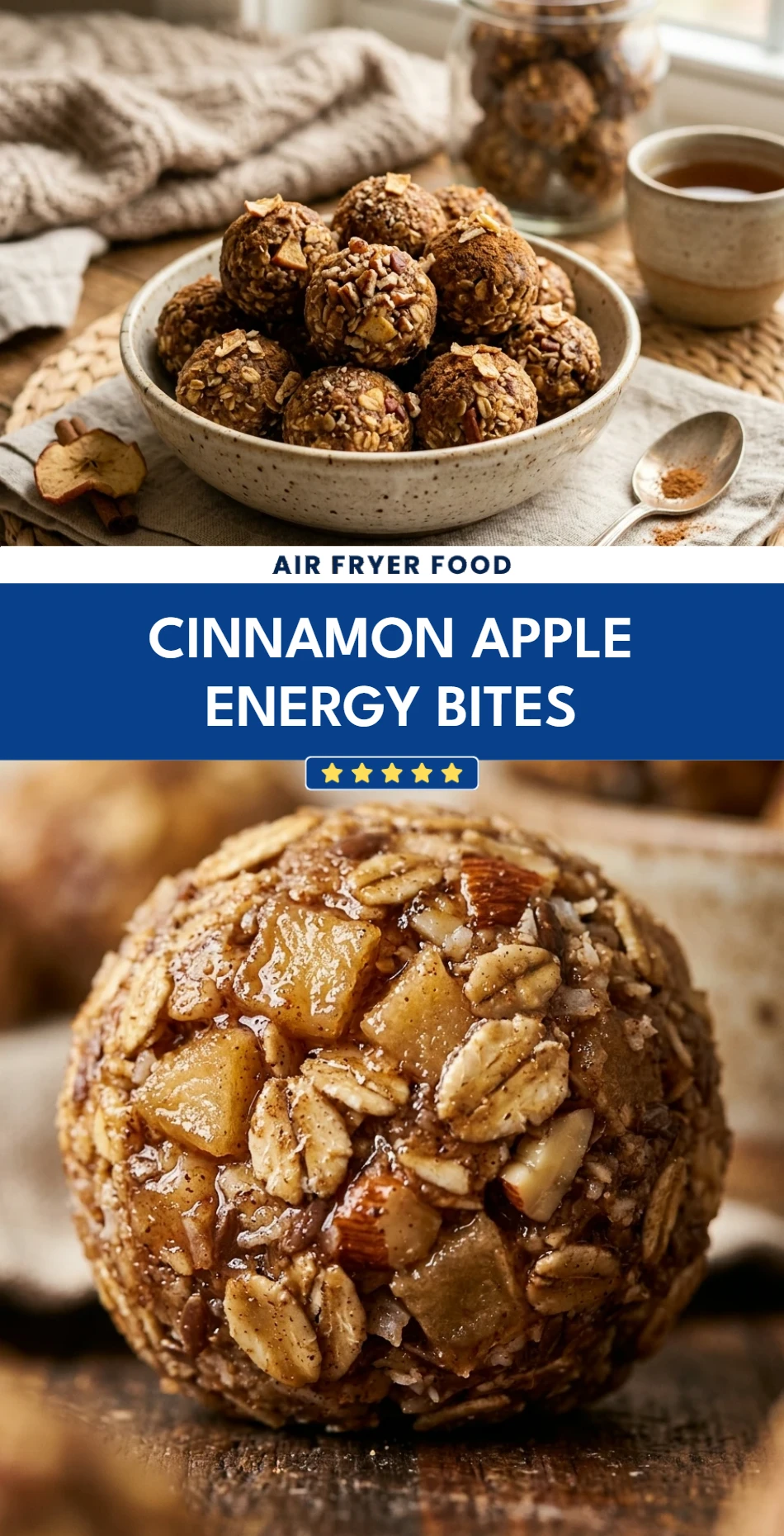 Cinnamon Apple Energy Bites