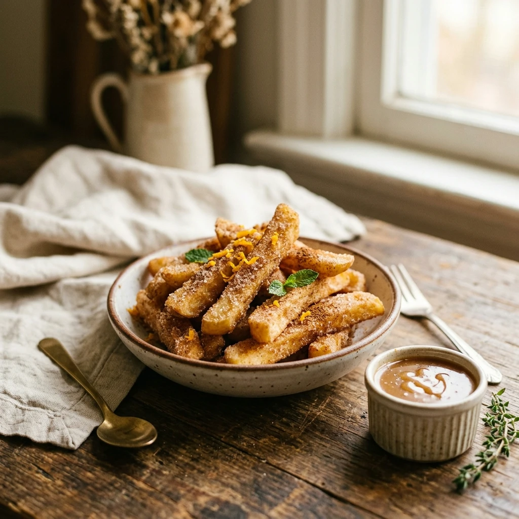 Cinnamon Sugar Apple Fries