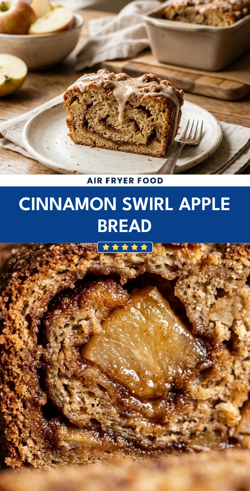 Cinnamon Swirl Apple Bread
