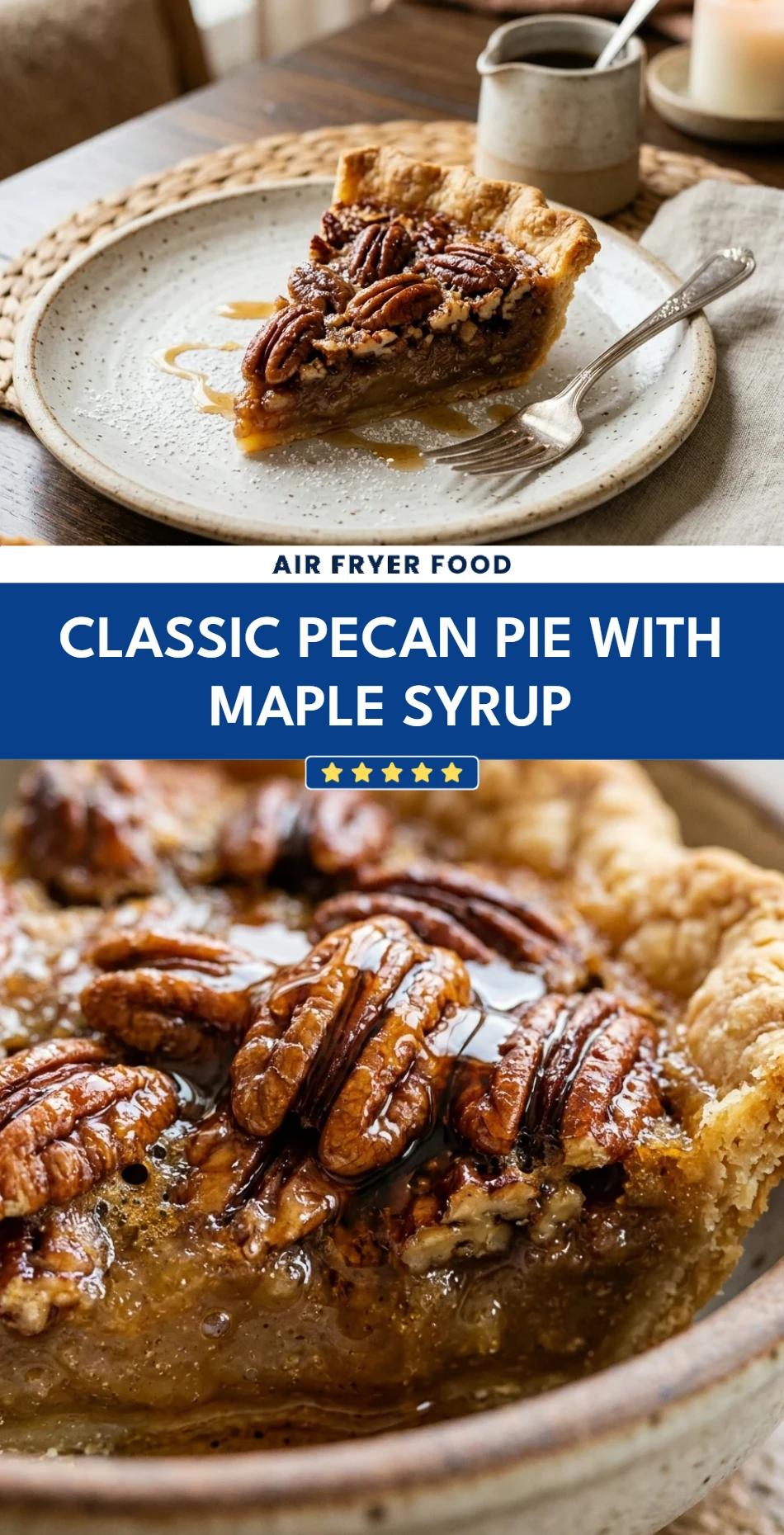 Classic Pecan Pie with Maple Syrup