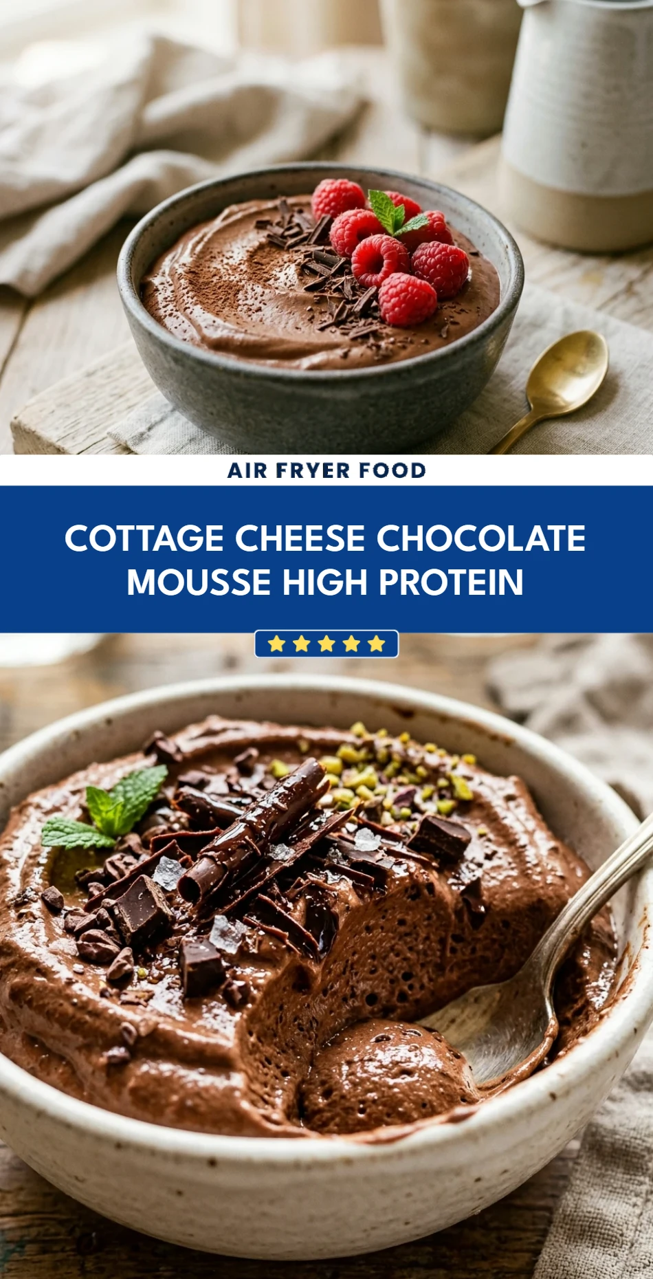 Cottage Cheese Chocolate Mousse High Protein