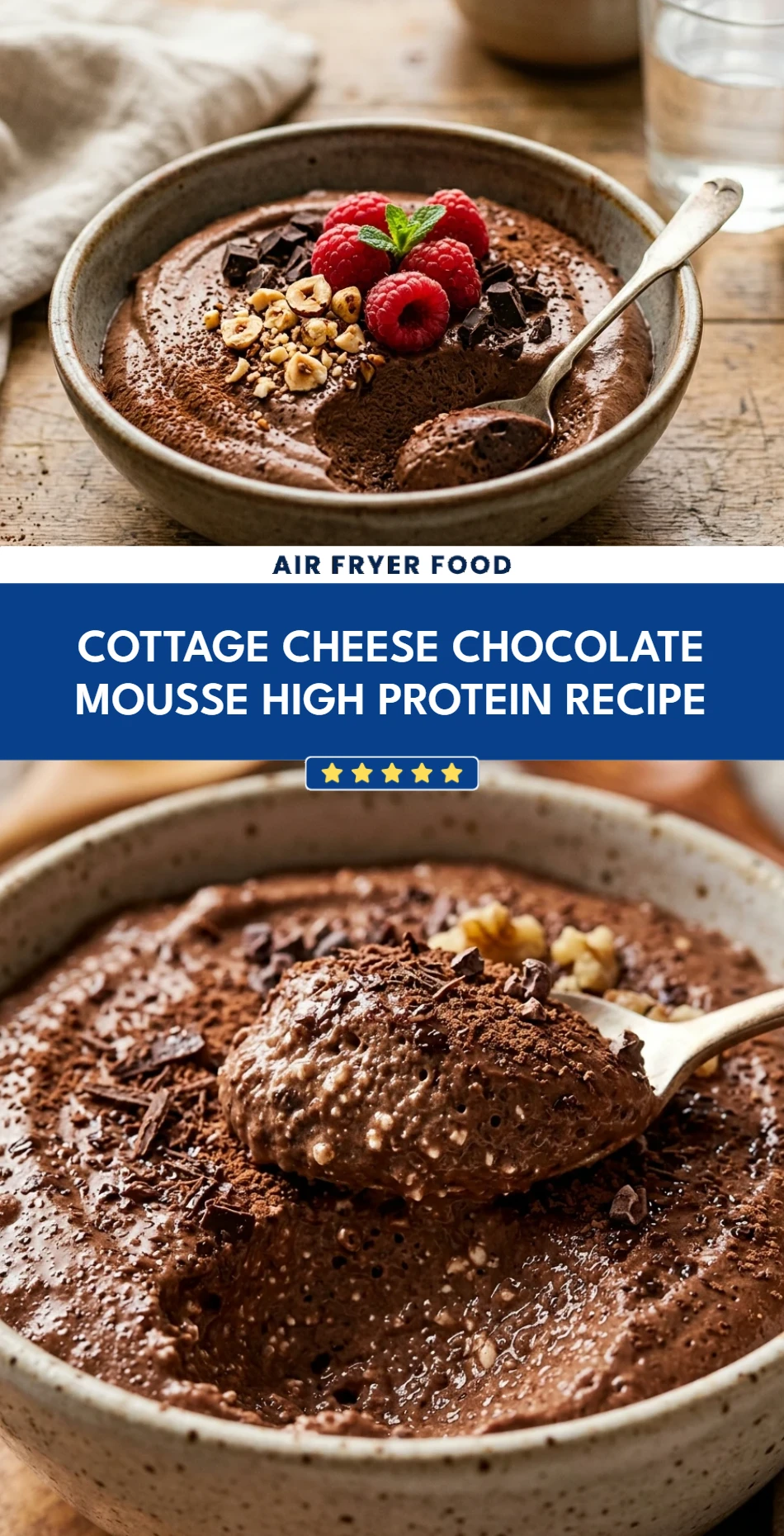 Cottage Cheese Chocolate Mousse High Protein Recipe