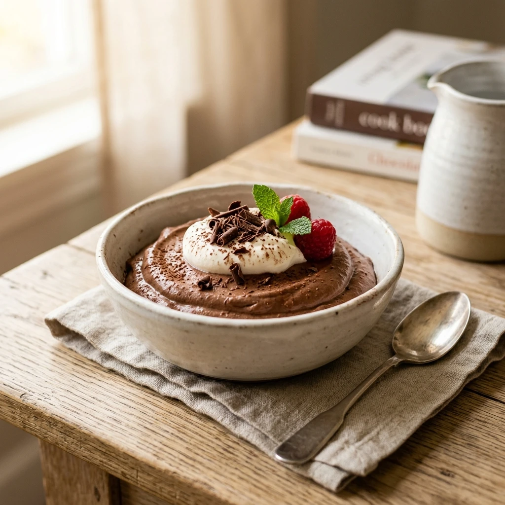 Cottage Cheese Chocolate Mousse High Protein Snack