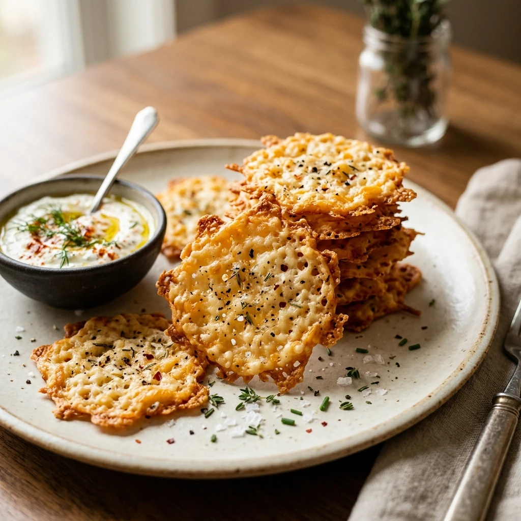 Cottage Cheese Crisps