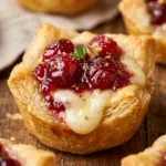 Cranberry Brie Bites Thanksgiving Appetizer