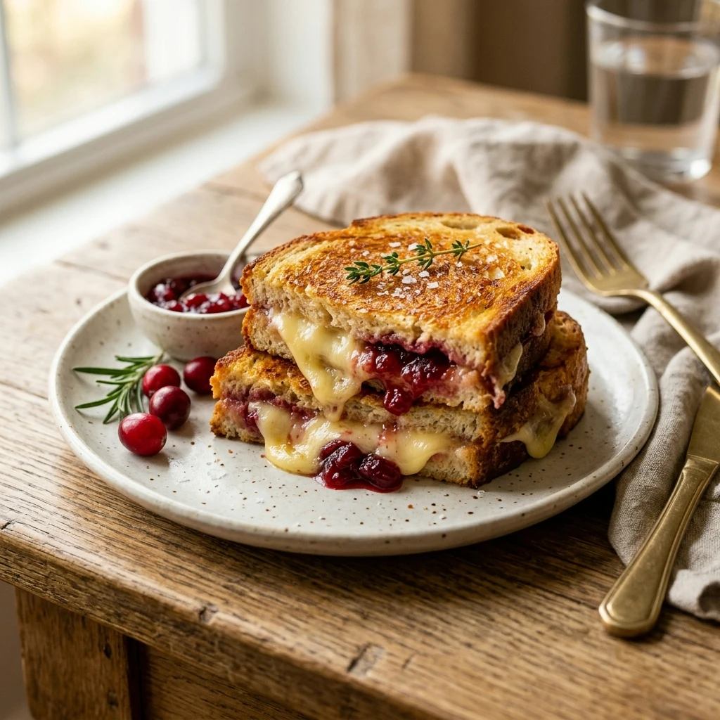 Cranberry Brie Grilled Cheese