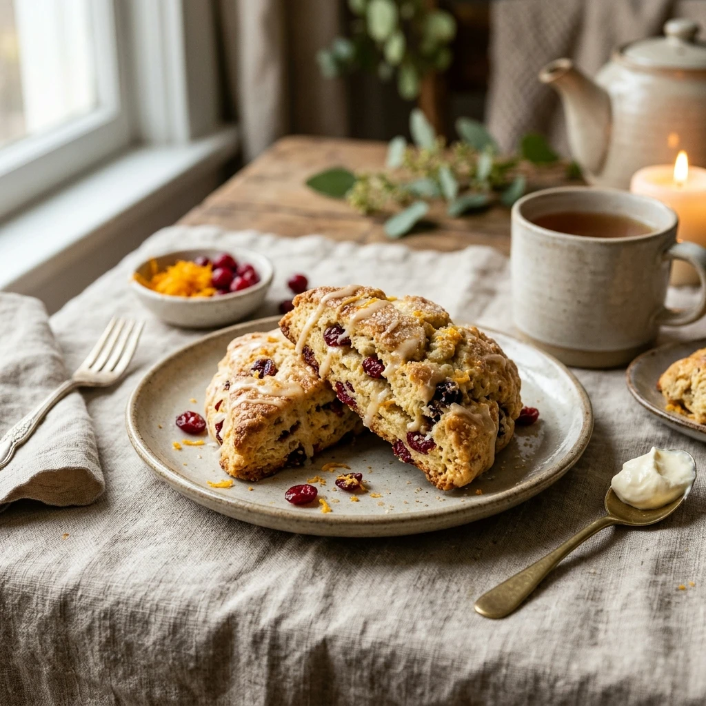 Cranberry Orange Breakfast Scones