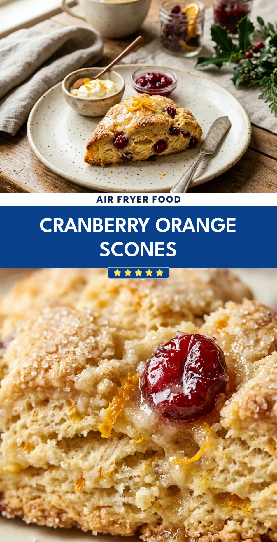 Cranberry Orange Scones