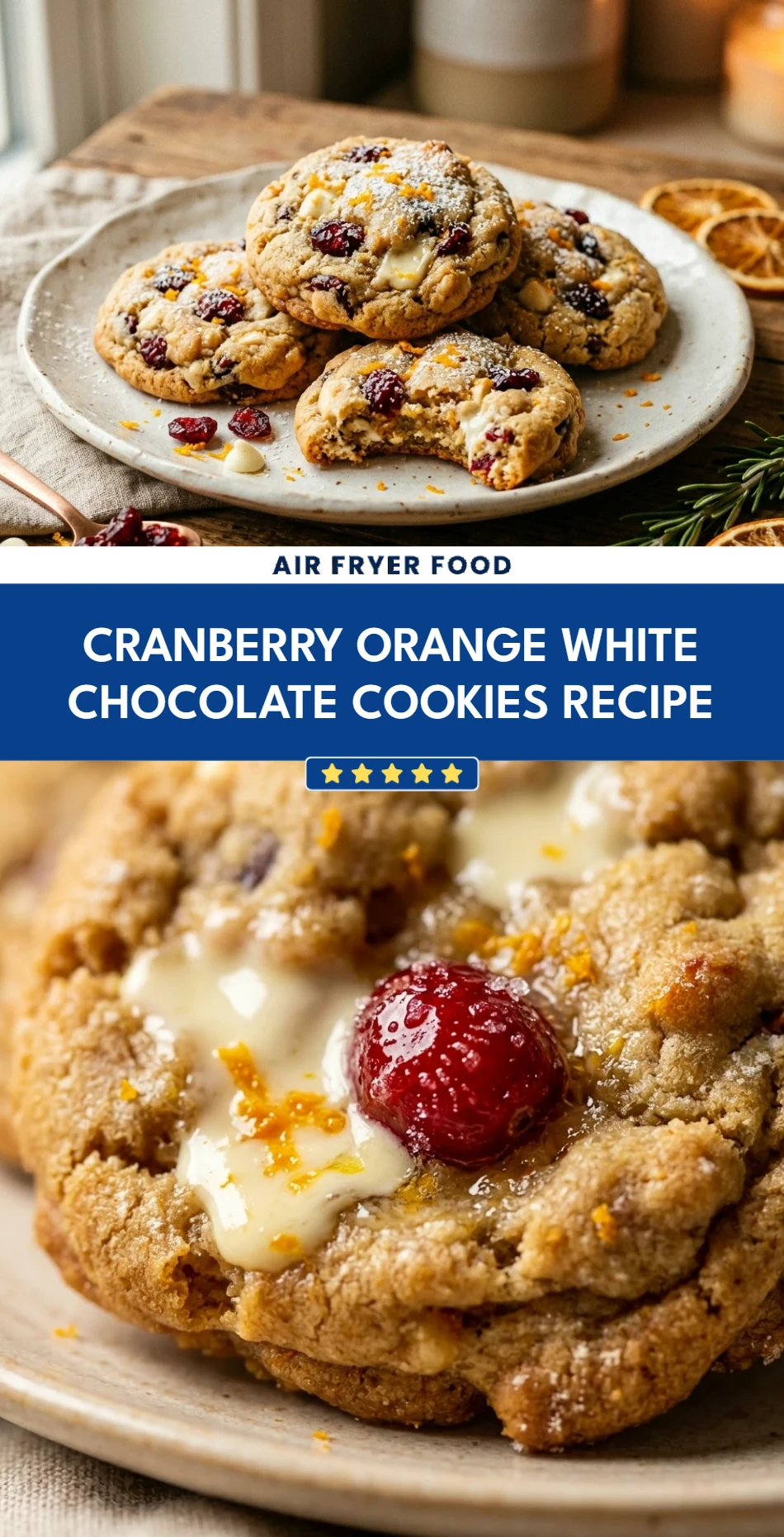 Cranberry Orange White Chocolate Cookies Recipe