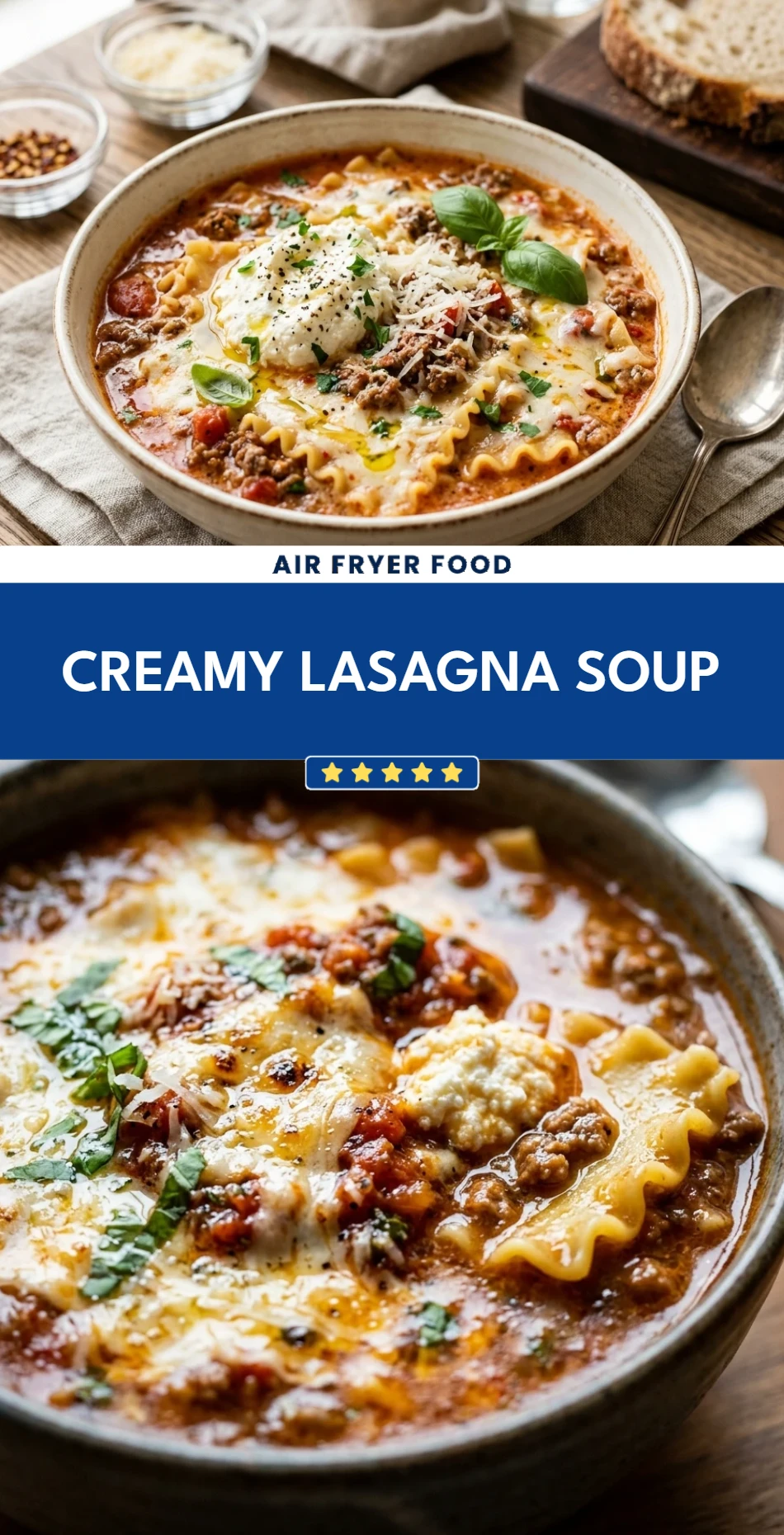 Creamy Lasagna Soup