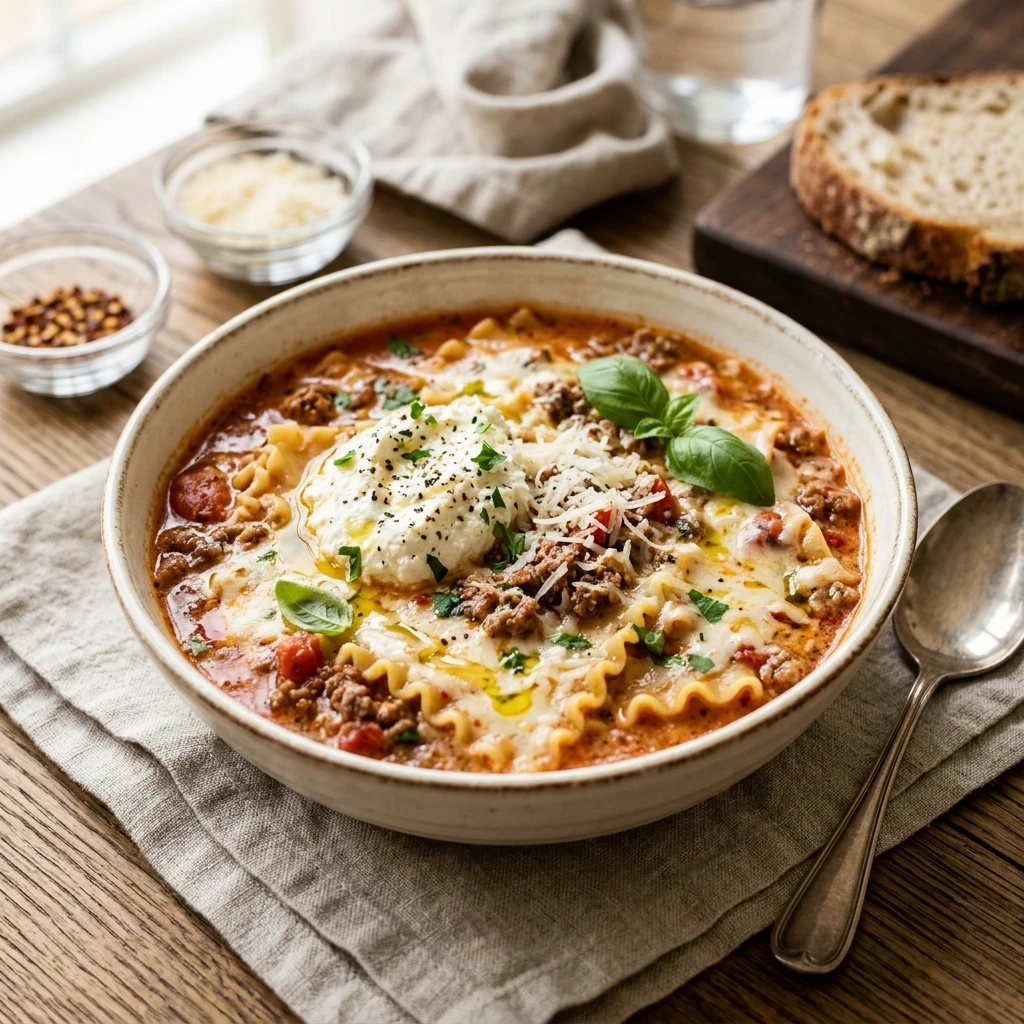 Creamy Lasagna Soup