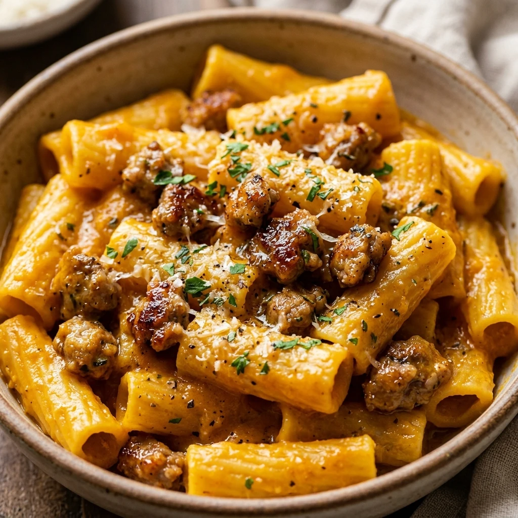 Creamy Pumpkin Sausage Pasta