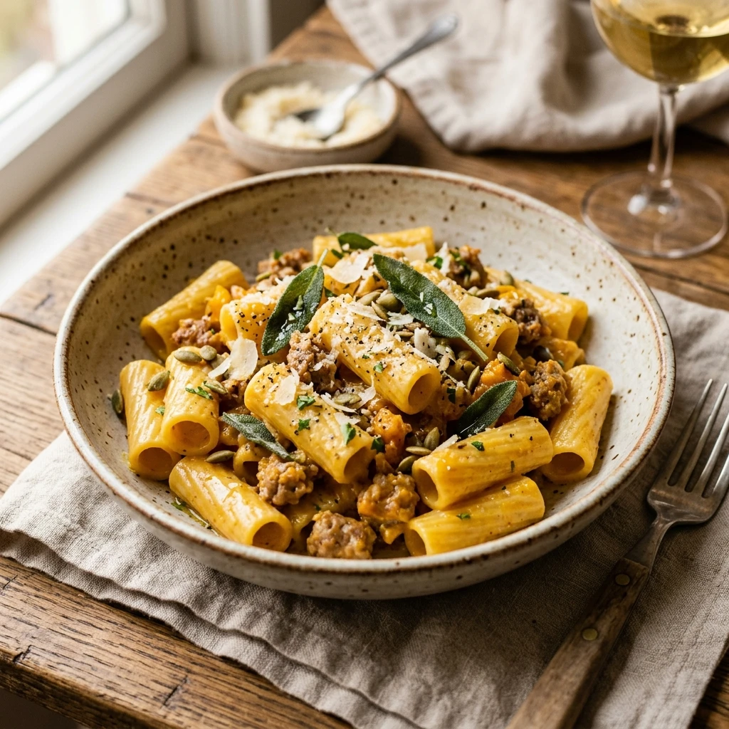 Creamy Pumpkin Sausage Pasta