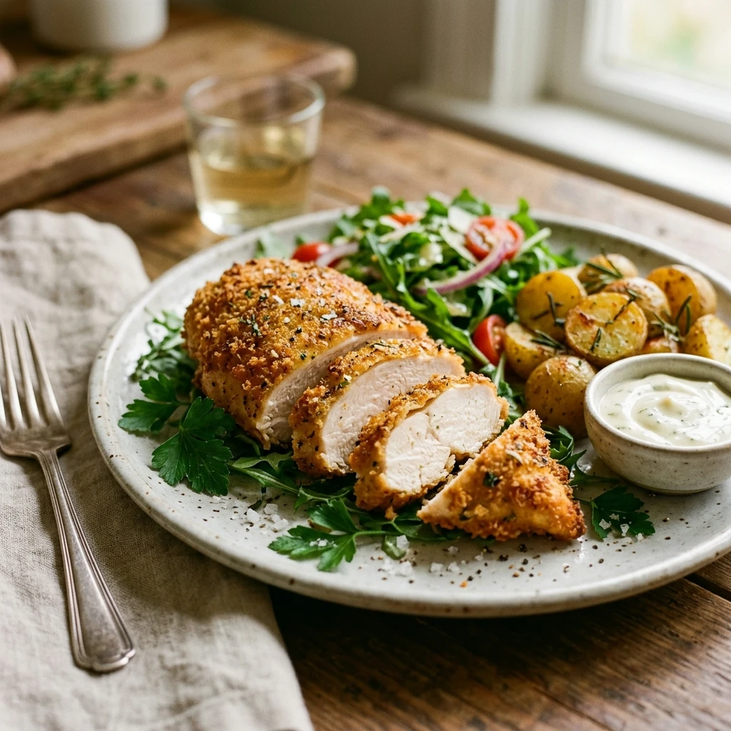 Crispy Air Fryer Chicken Breast Juicy Inside