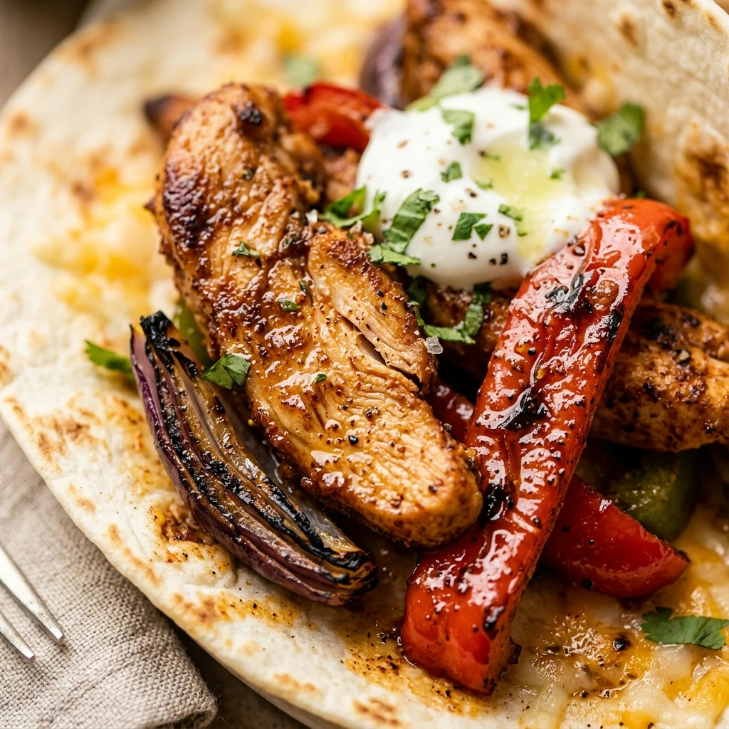 Crispy Air Fryer Chicken Fajitas