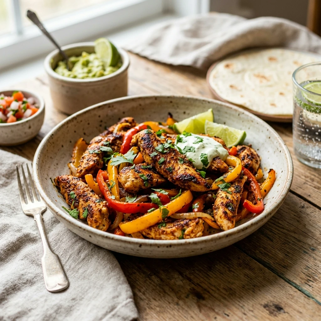 Crispy Air Fryer Chicken Fajitas