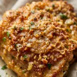 Crispy Air Fryer Garlic Parmesan Chicken Thighs