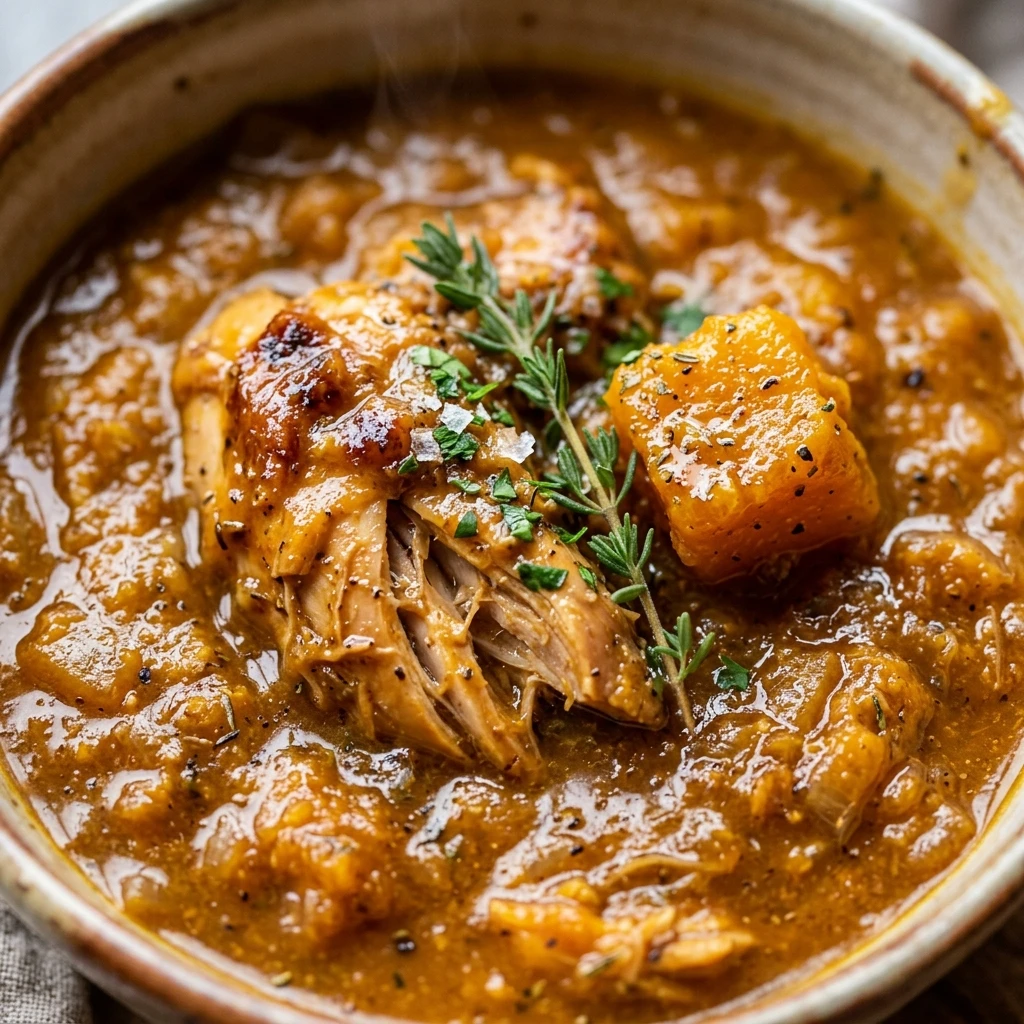 Crockpot Pumpkin Chicken Stew Cozy Dinner