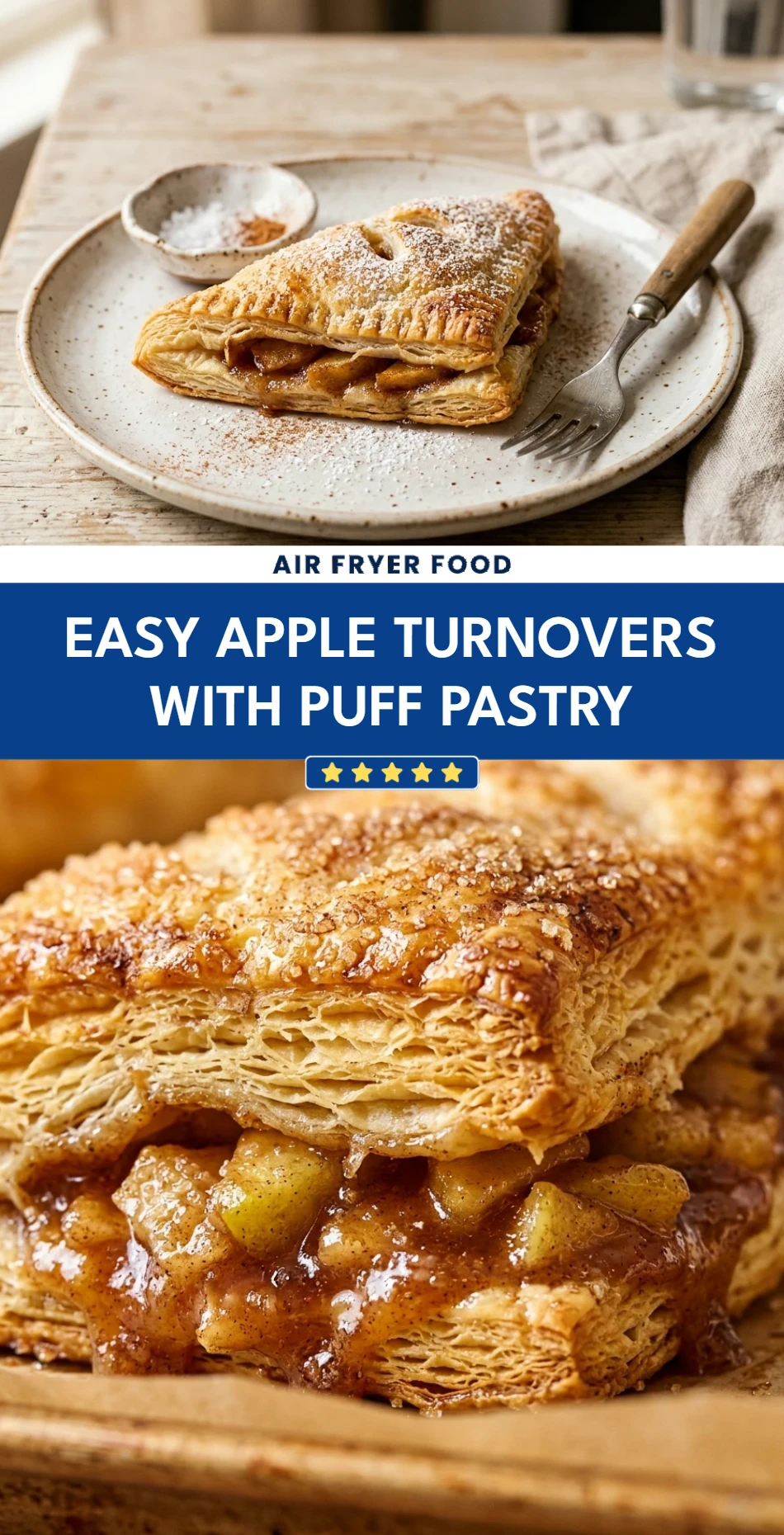 Easy Apple Turnovers with Puff Pastry