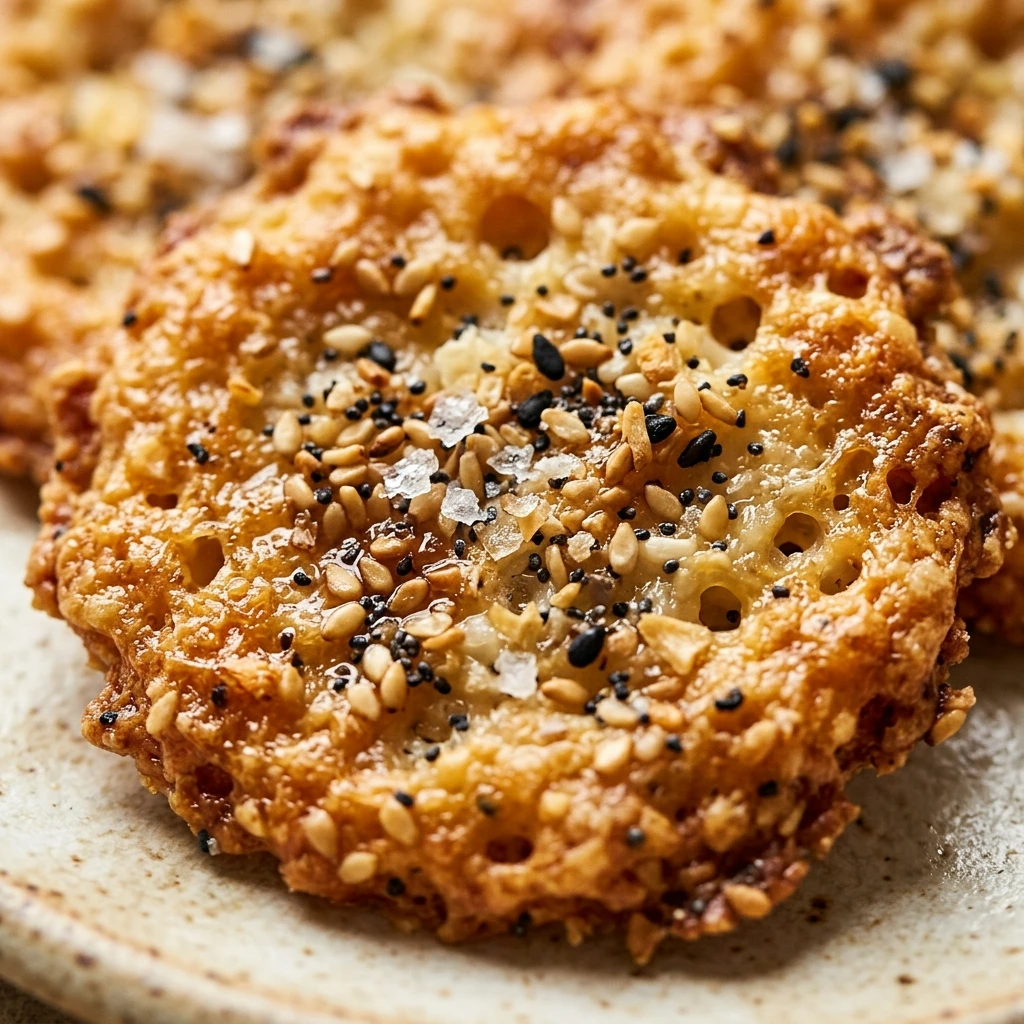 Everything Bagel Cottage Cheese Crisps High Protein