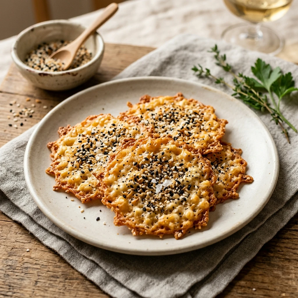 Everything Bagel Cottage Cheese Crisps Recipe