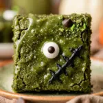 Frankenstein Matcha Brownies Halloween Recipe