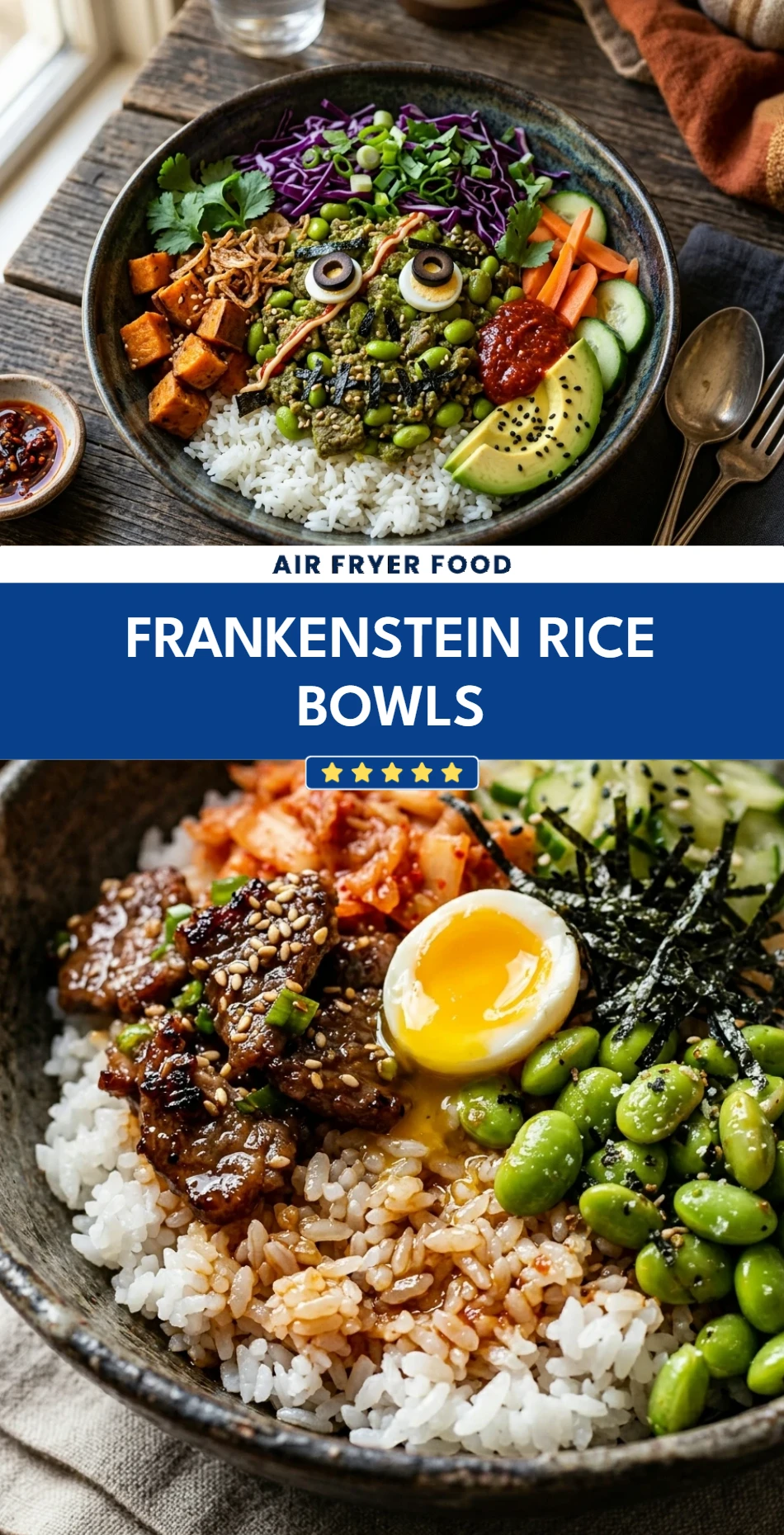 Frankenstein Rice Bowls