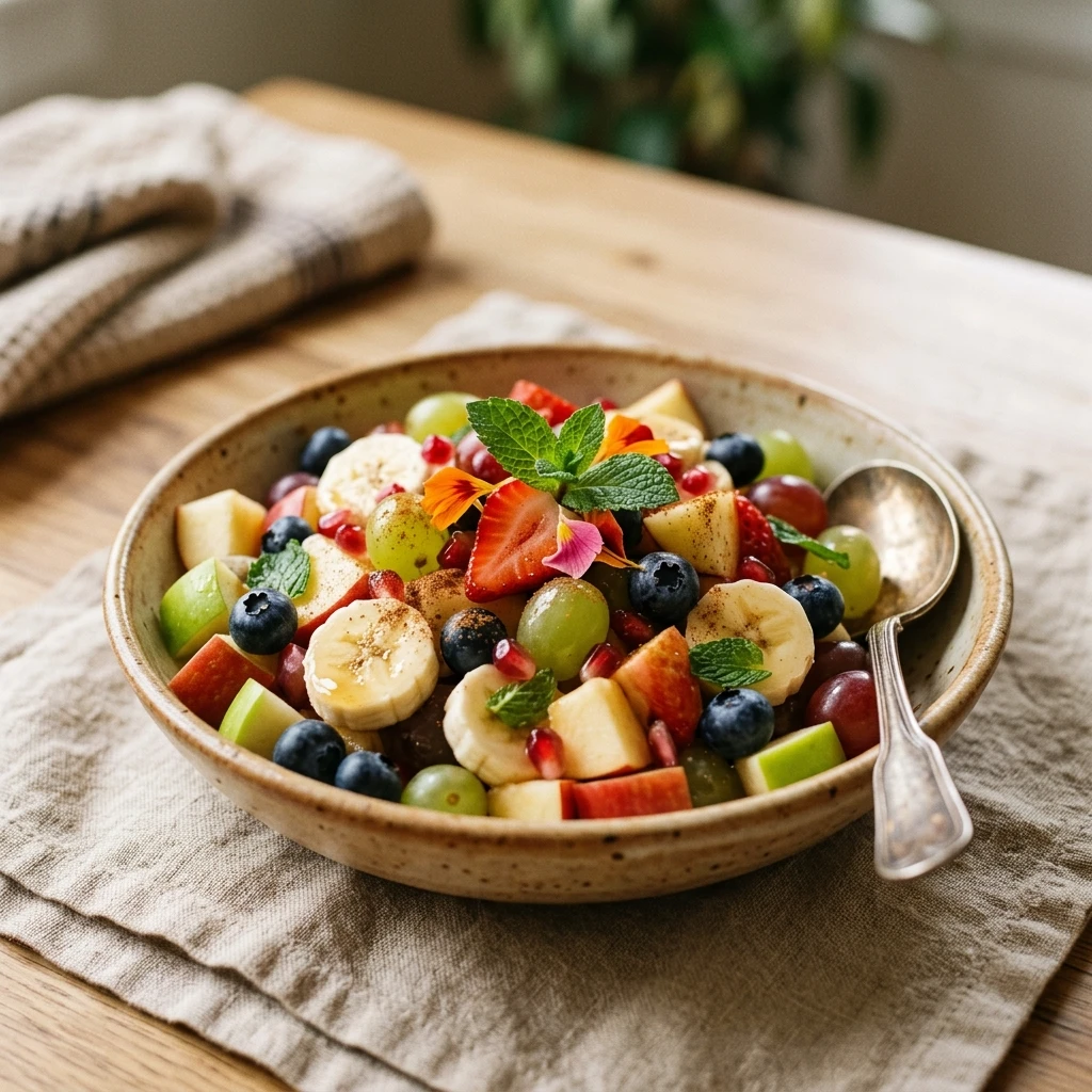 Fruit Salad With Cinnamon Honey