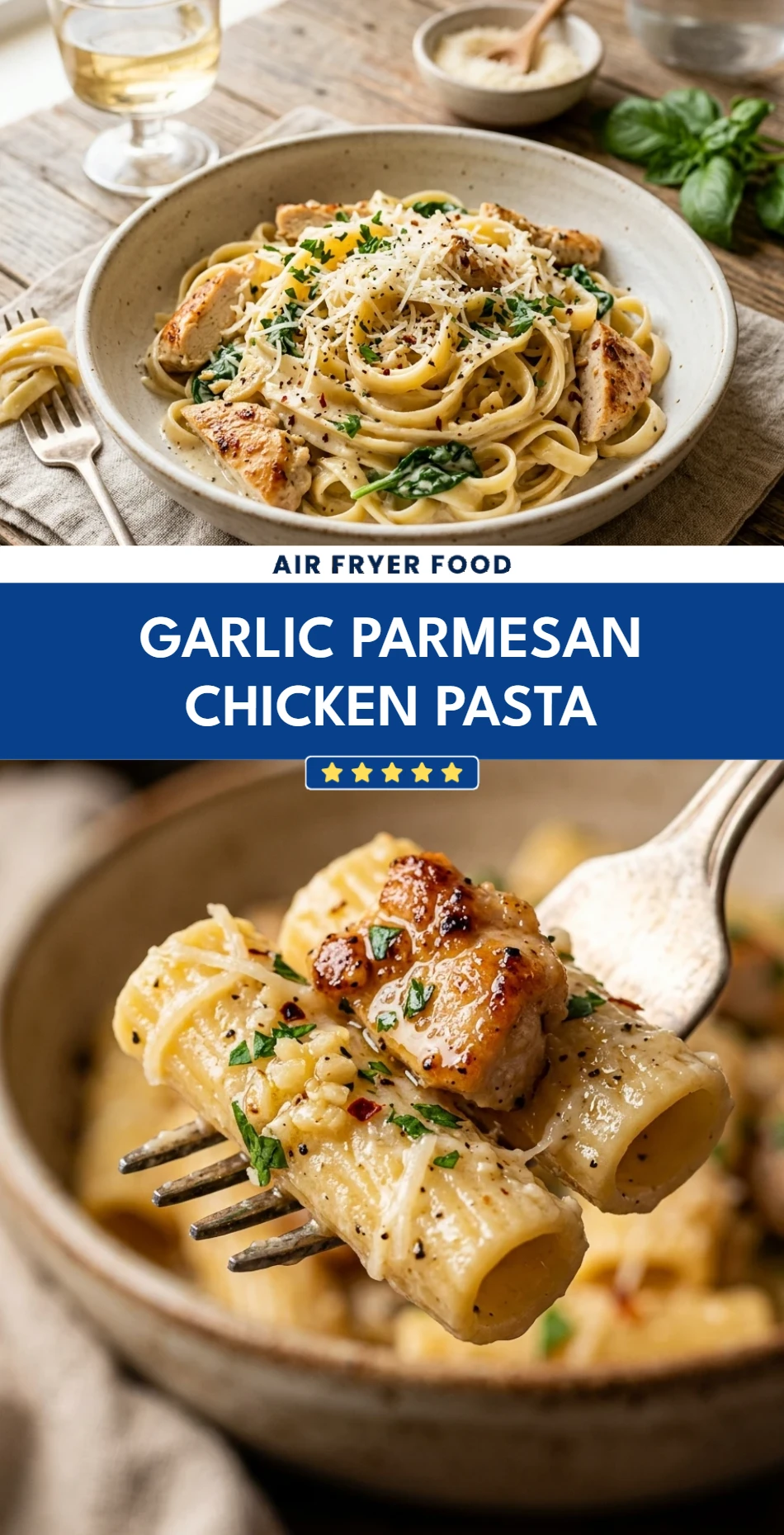 Garlic Parmesan Chicken Pasta