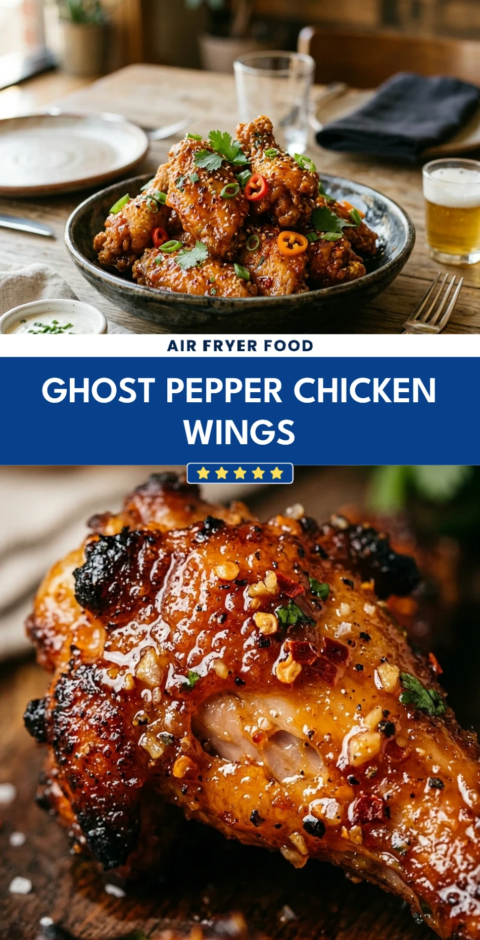Ghost Pepper Chicken Wings