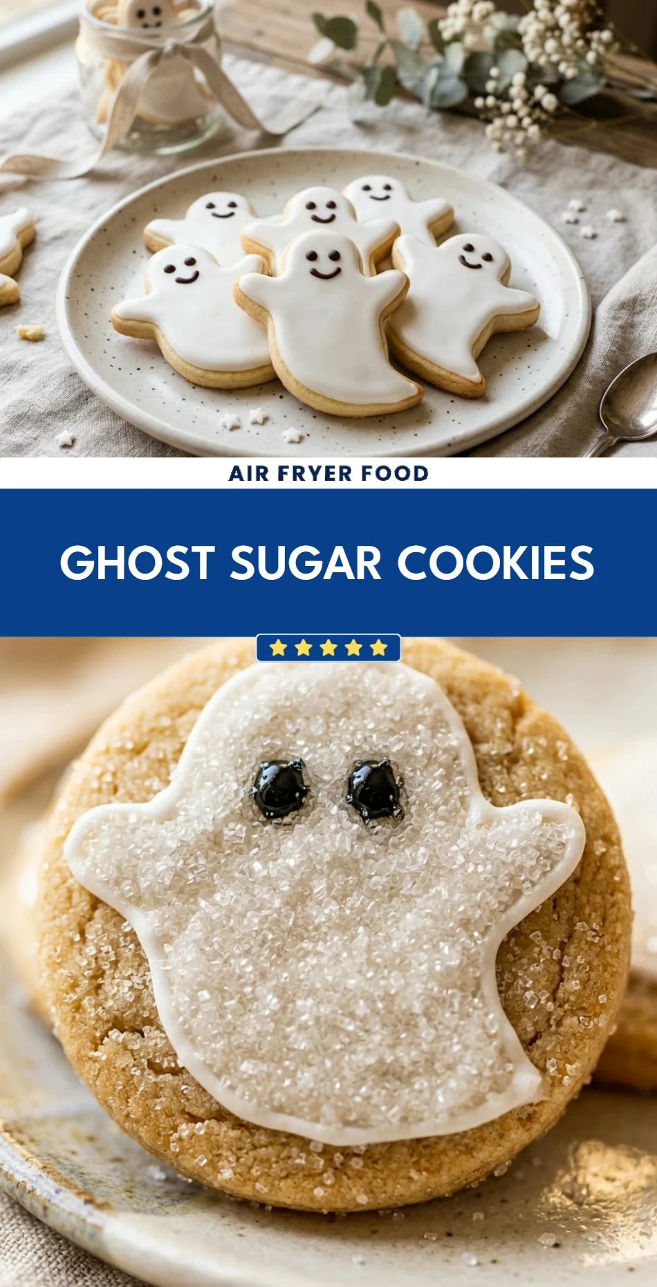 Ghost Sugar Cookies